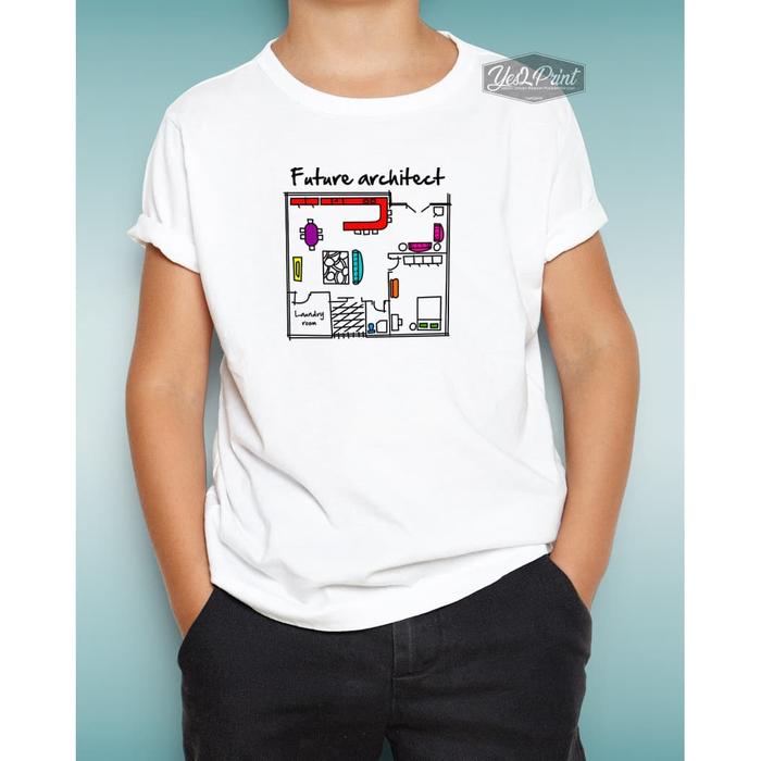 Kaos Arsitek Anak Cotton Combed