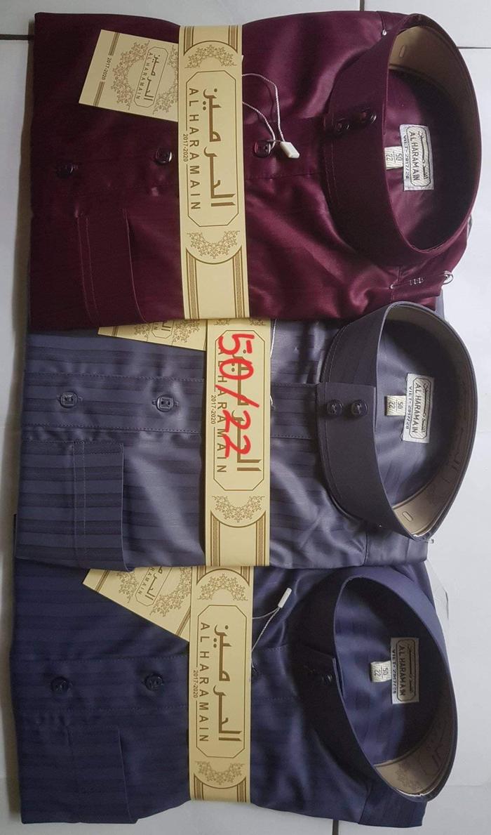 jubah al haramain gamis salur polos anime pria dewasa laki saudi
