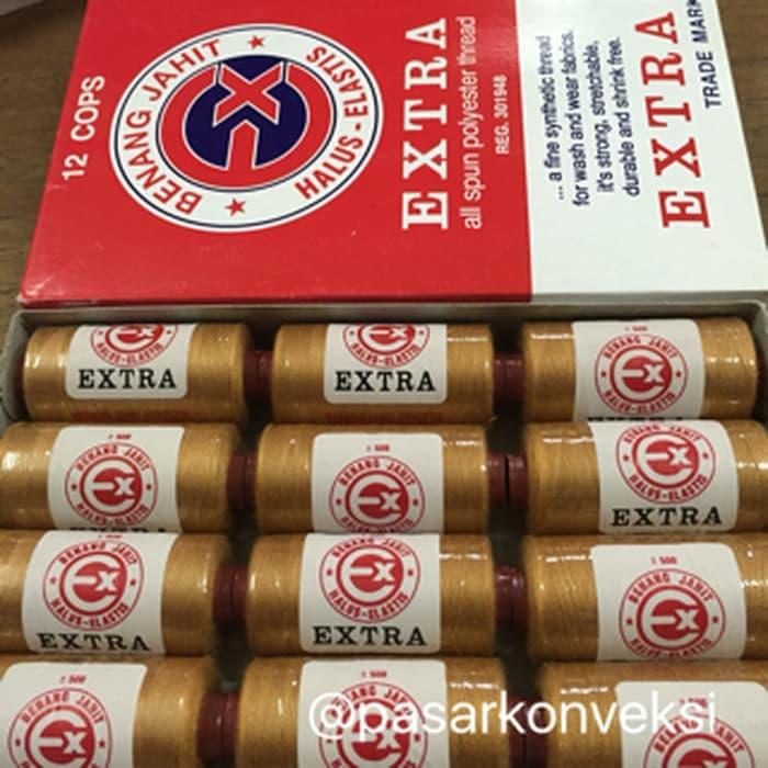 Benang EXTRA Coklat Baju Pramuka