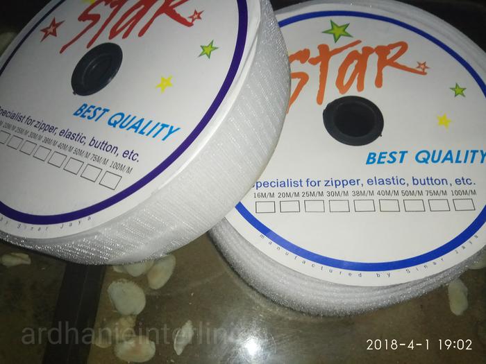 velcro/prepet/ perekat 2 inch(5cm) - Putih