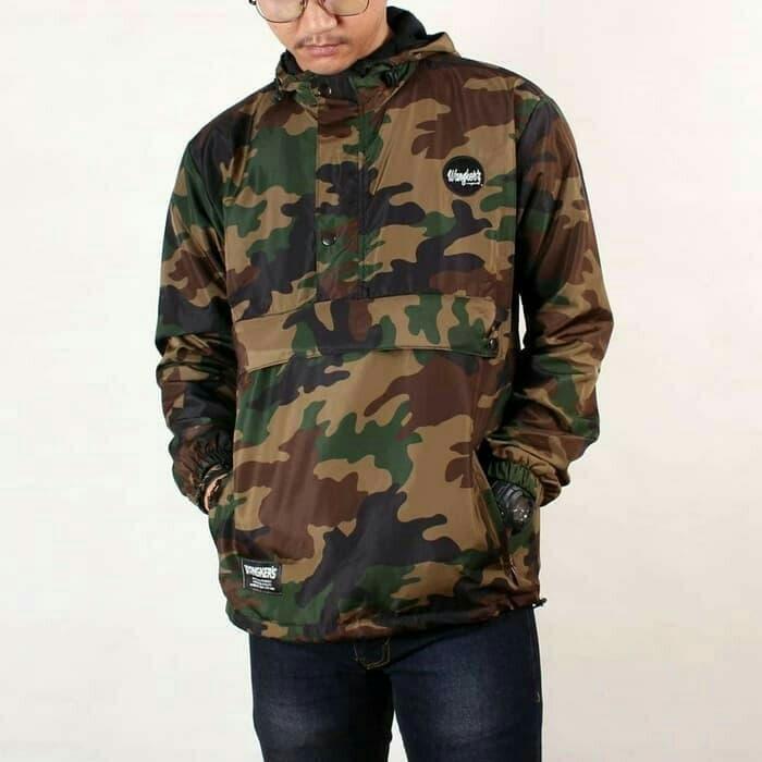 jaket pria Jaket cougle loreng army jaket camo jaket parasut doraemon