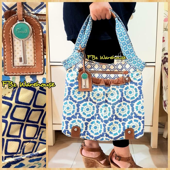 Fossil vintage weekender shopper tote
