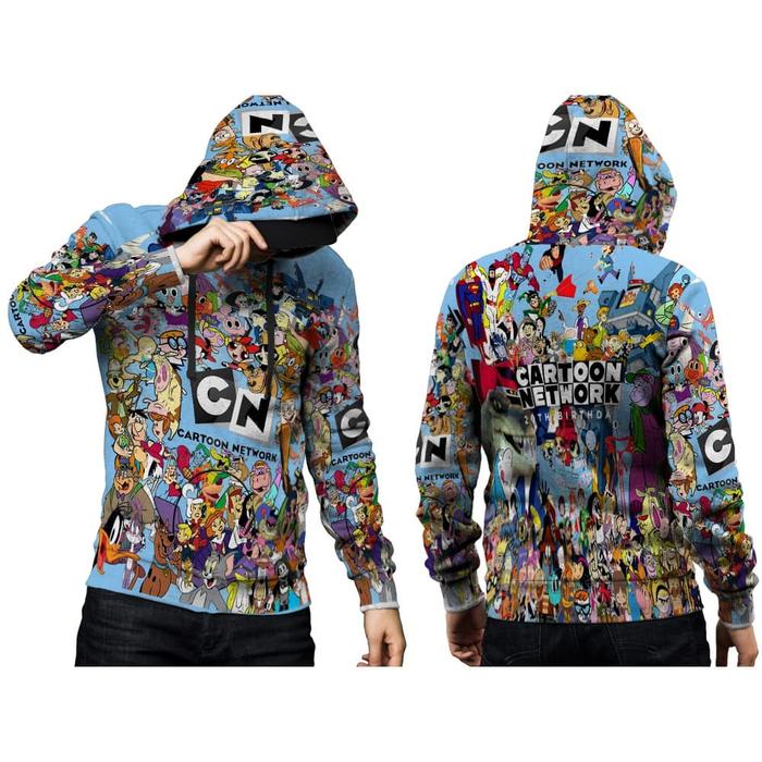 jaket sweater hoodie zipper or pullover fullprint cartoon network 03