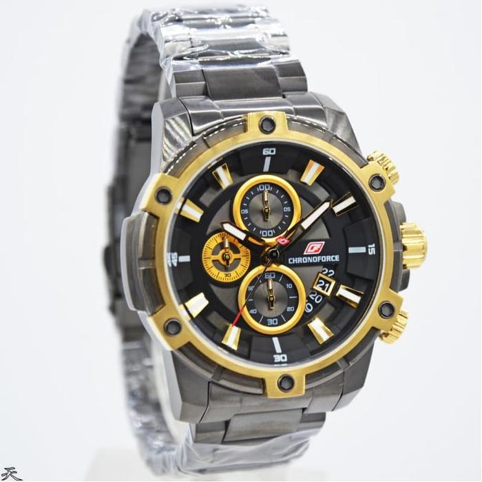 Jam Tangan Pria Original Chronoforce 5320MB Gold ORIGINAL 100%