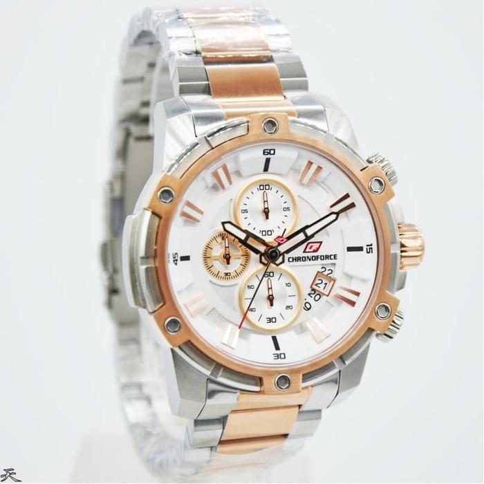 Jam Tangan Pria Original Chronoforce 5320MSR White ORIGINAL 100%