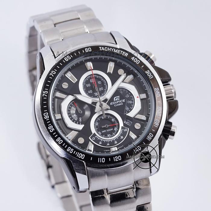 Jam Tangan Edifice EF-560D-1AV CASIO EF560 Pria Rantai Original ORI BM