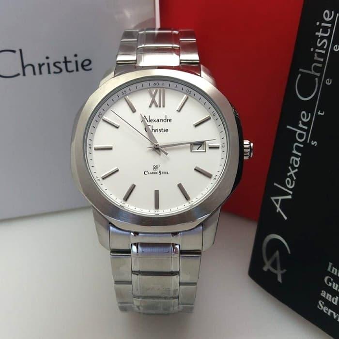 Jam Tangan Pria Alexandre Christie AC 8619 Original - Silver
