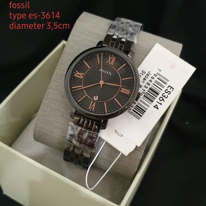 Jam Wanita Merek Fossil ES3614 & ES 3614 Stainless Original BM 3.5cm
