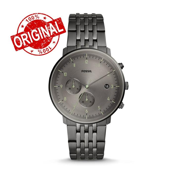 Jam Tangan Pria Merek Fossil FS5490 & FS 5490 Stainless Original 4.2cm