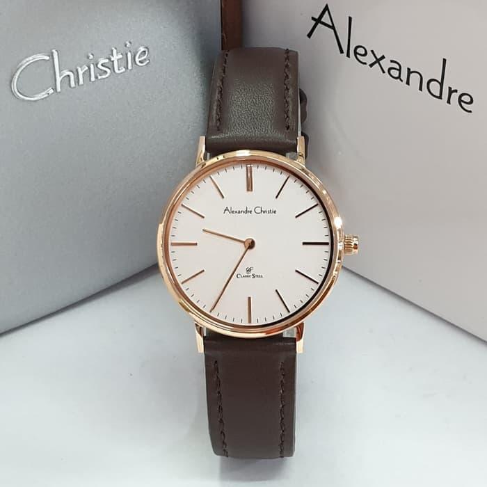 Alexandre Christie 8625MH / AC8625 Rosegold Brown Original & Garansi