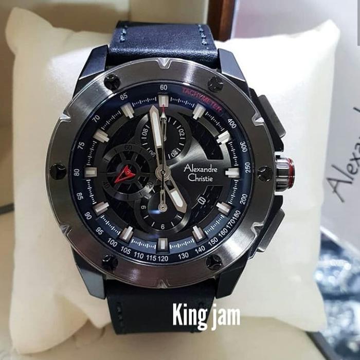 Jam Tangan Pria Alexandre Christie AC 6549 Original Black