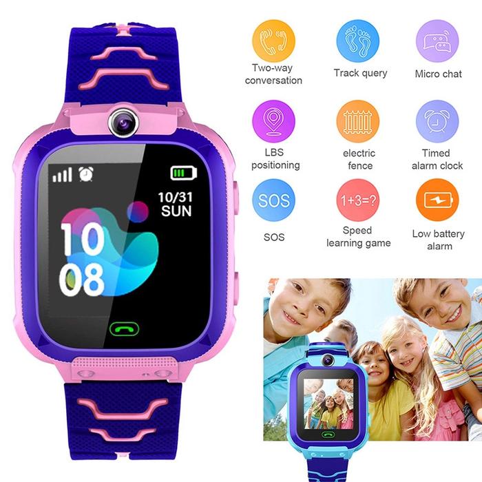 Anak-anak Ponsel Pintar Menonton Panggilan Layar Sentuh SOS LBS