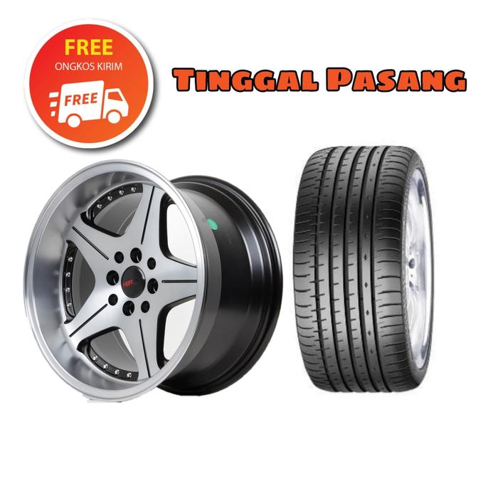 Paket velg mobil celong Ban Donat Ring 16 HSR + Ban Untuk Jazz Agya