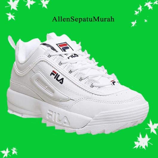SEPATU FILA SNEAKERS PUTIH WANITA MURAH BOOTS OLAH RAGA