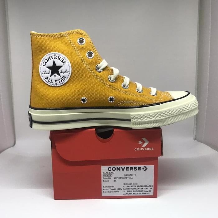 Sepatu Converse Original MAP | Converse Chuck Taylor 70 Hi Sunflower