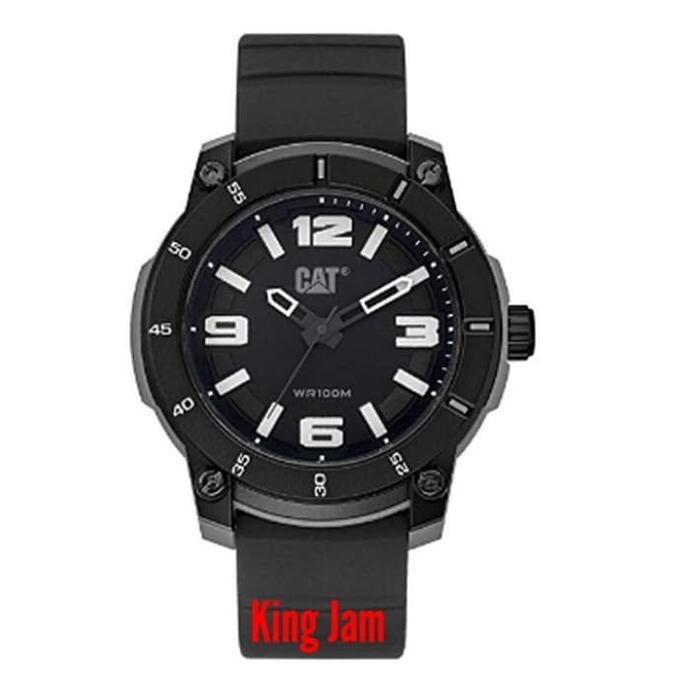 Jam Tangan Caterpillar Cat LG.140.21.122 Original Black Rubber