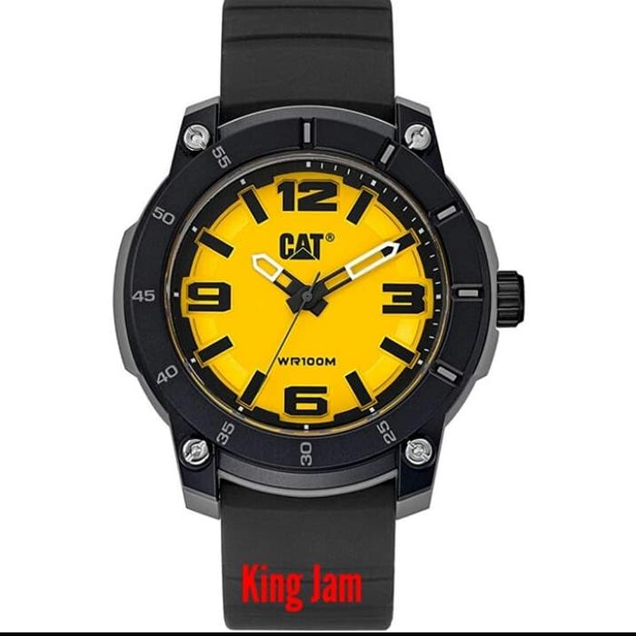 Jam Tangan Caterpillar Cat LG.140.21.721 Original Black Yellow