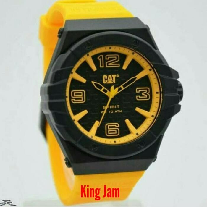 Jam Tangan Caterpillar Cat LE.111.27.137 Original Yellow Rubber