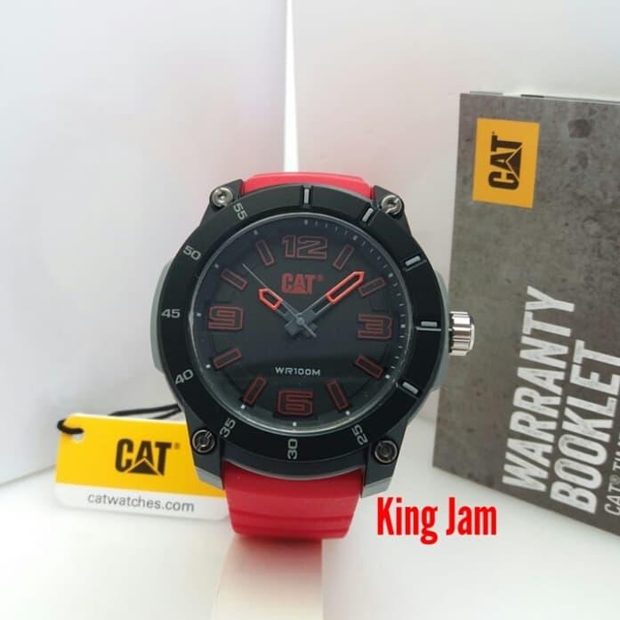 Jam Tangan Caterpillar Cat LG.140.28.128 Original Red Rubber