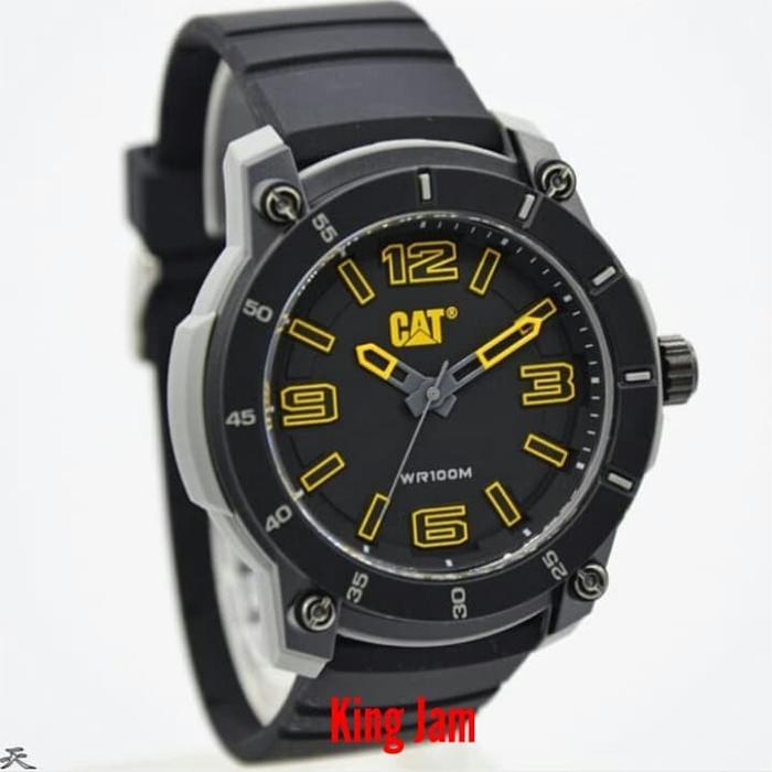 Jam Tangan Caterpillar Cat LG.140.21.127 Original Black Yellow