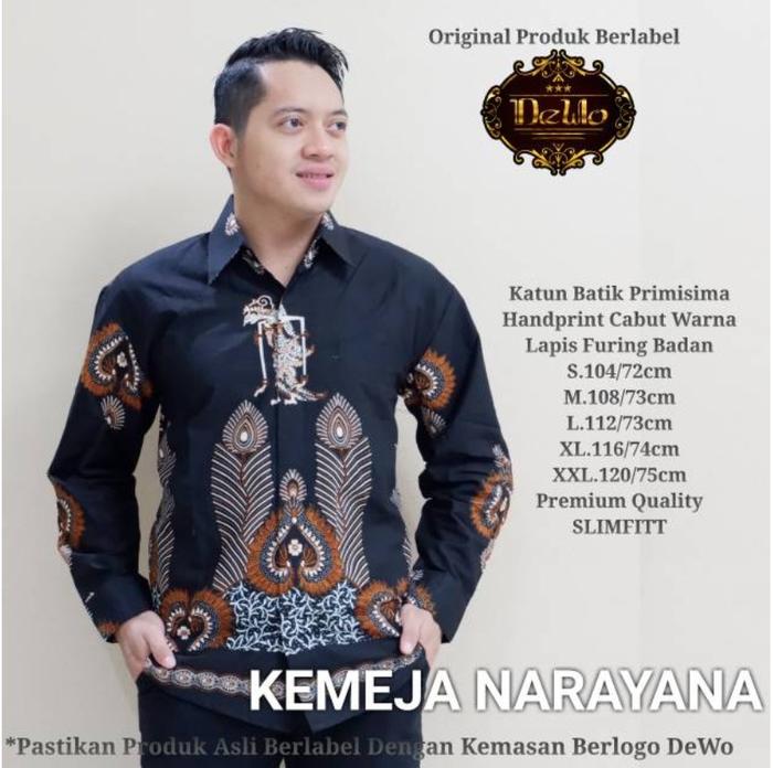 Narayana Kemeja Batik Pria Lengan Panjang by Dewo