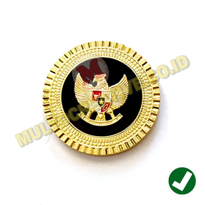 Pin Garuda Magnet Model Bulat Pin Garuda Pancasila Bulat Gerigi Murah