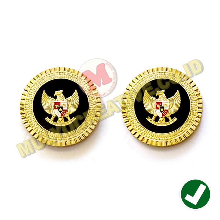 Lencana Pin Garuda Pin Garuda Model Bulat Gerigi Pin Garuda Magnet