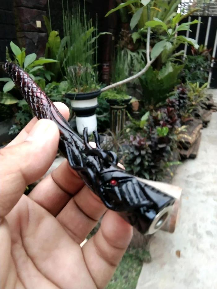 PIPA ONCE CANGKLONG AKAR BAHAR MERAH Ukir Naga 06