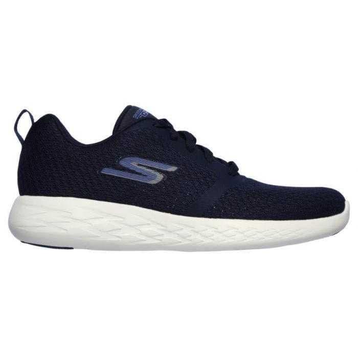 Sepatu Pria SKECHERS GO RUN 600 CIRCULATE Navy White 55098NVW Original