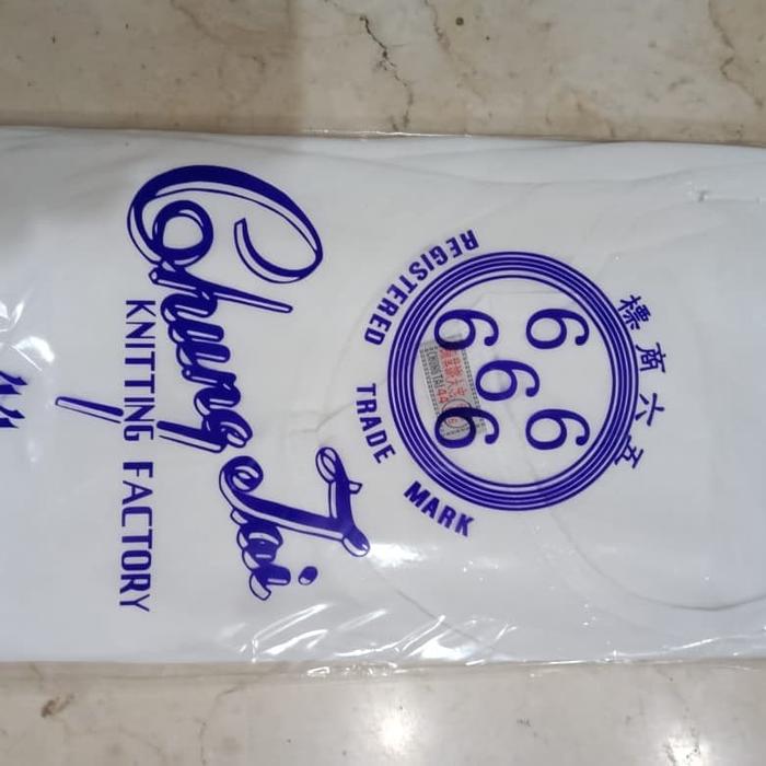 Kaos Oblong Chung Thai 66666 isi 3pcs