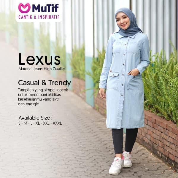 Long Tunic Jeans Premium + Mutif M-Lexus + Original Brand