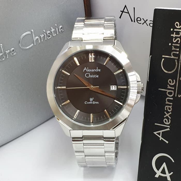 Alexandre Christie 8596MD / AC8596 Silver Black Original & Garansi