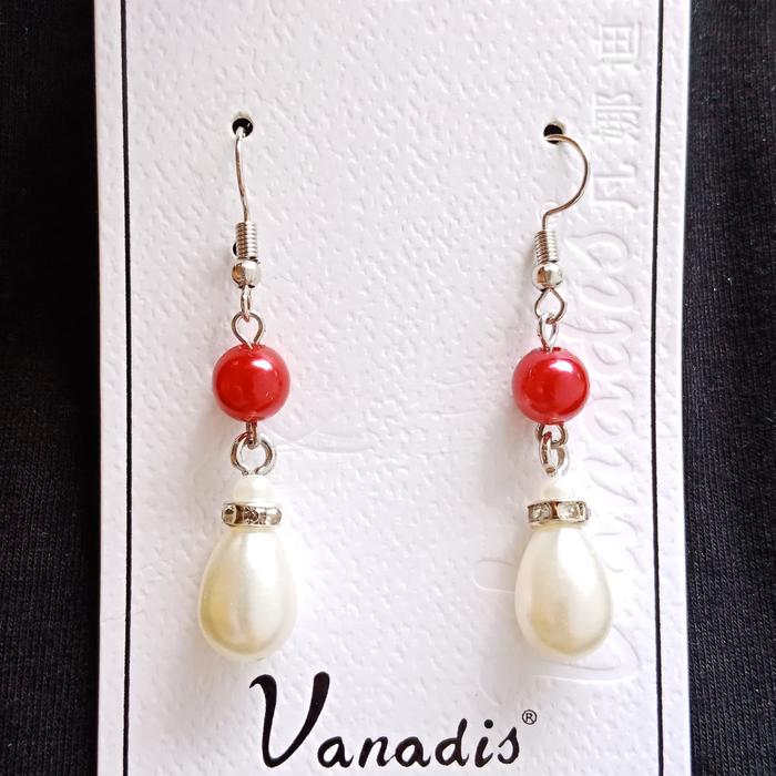 anting love merah anting imlek ready anting mutiara aksesoris imlek