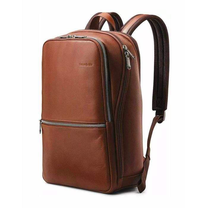 Samsonite Leather Slim Laptop Backpack