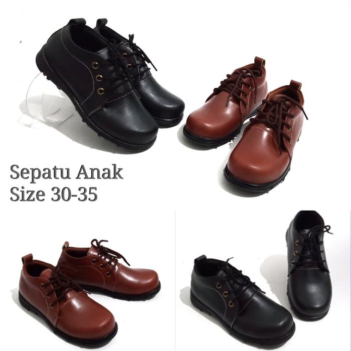 SEPATU ANAK SEKOLAH SD KULIT SAPI ASLI PAPIRUT GARUT MURAH BERTALI