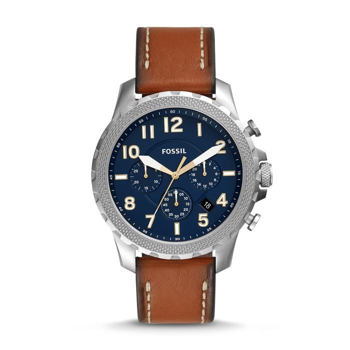 Jam Tangan Pria Merek Fossil FS 5602 Bowman Kulit Original 4.5cm