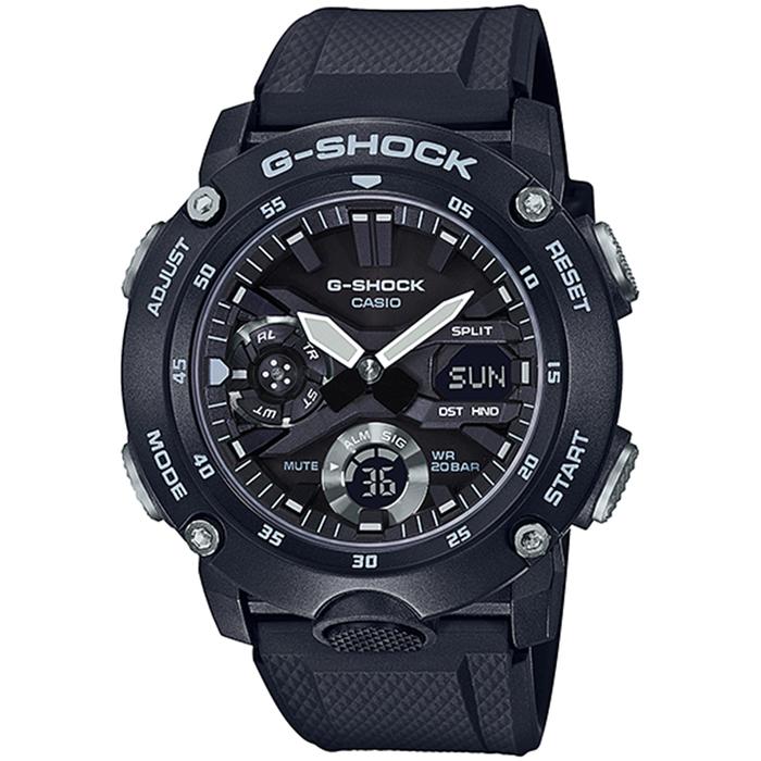 JAM TANGAN PRIA CASIO G-SHOCK ORIGINAL BLACK OUT ANALOG DIGITAL HITAM RESIN GA-2000S-1A CASIO G SHOC