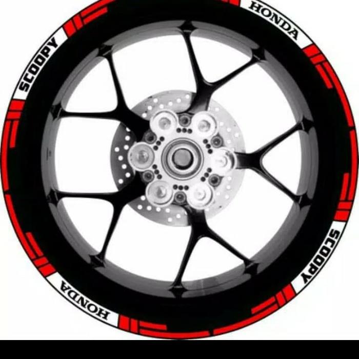 cutting sticker lis velg HONDA SCOOPY