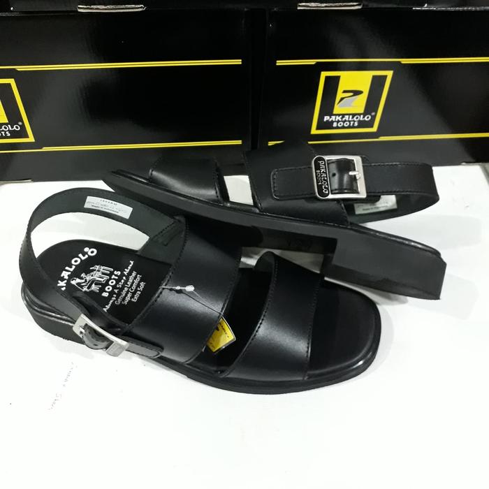 sandal pria kulit asli merk PAKALOLO 1904 original tali belakang