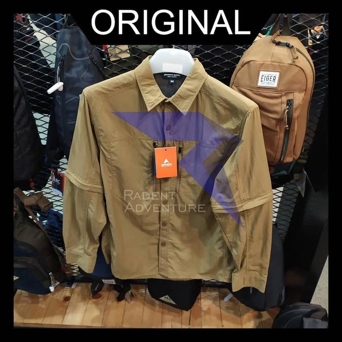 Kemeja Eiger Venture Expeditor Shirt Brown Coklat 91000 6013 Original