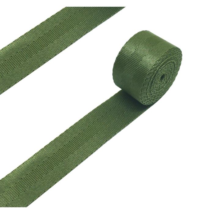 1 Roll  Tali Webbing Glossy Lebar 2.5 cm warna Army - 45 M