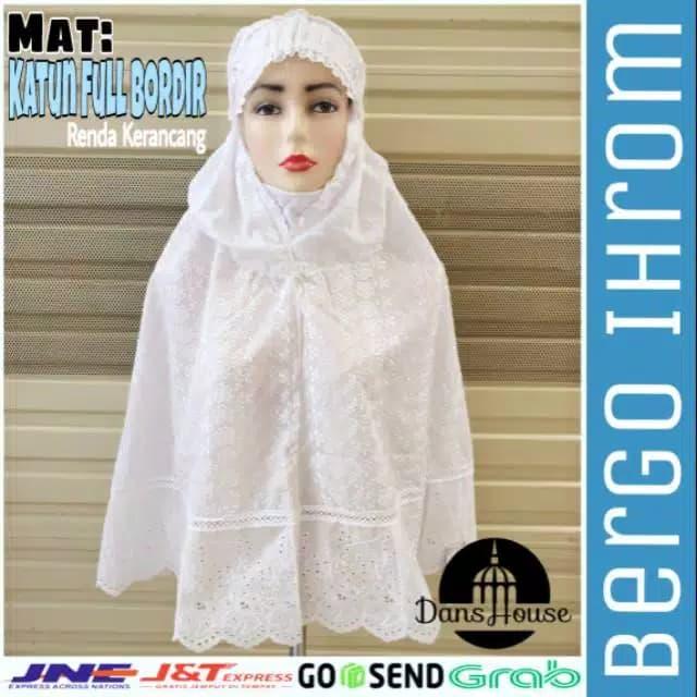 Kerudung BERGO putih,hitam-BERGO standard-bergo haji & umroh-bergo