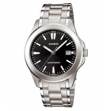 Casio Original Pria MTP-1215A-1A2DF Stainless Steel Strap