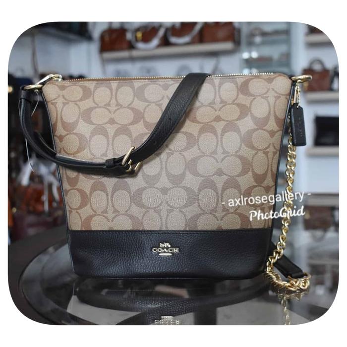 Coach Paxton Duffle Signature Small Khaki Black