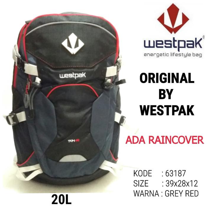 TAS SEKOLAH RANSEL BACKPACK PRIA DEWASA WESTPAK 63187 MURAH BARU 20L