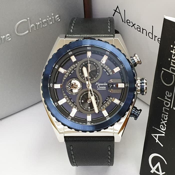 Alexandre Christie 6521MC / AC6521 Silver Blue Original & Garansi