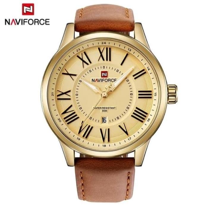 Jam Tangan Pria Naviforce NF9126 Original Brown