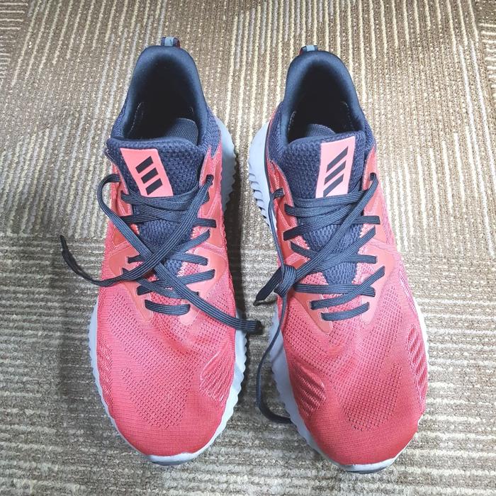 Sepatu Adidas Alphabounce Alpha Bounce Red Second Size 44 9.5 10