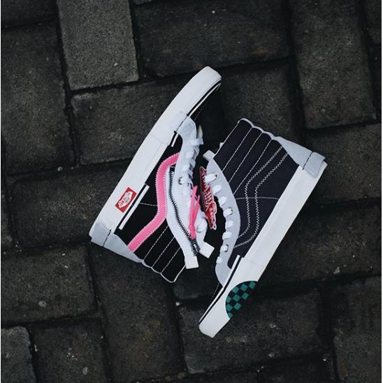 Vans Sk8Hi Cut and Paste Black Azalea Pink