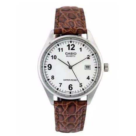 Casio Original Pria MTP-1175E-7BDF Leather Strap